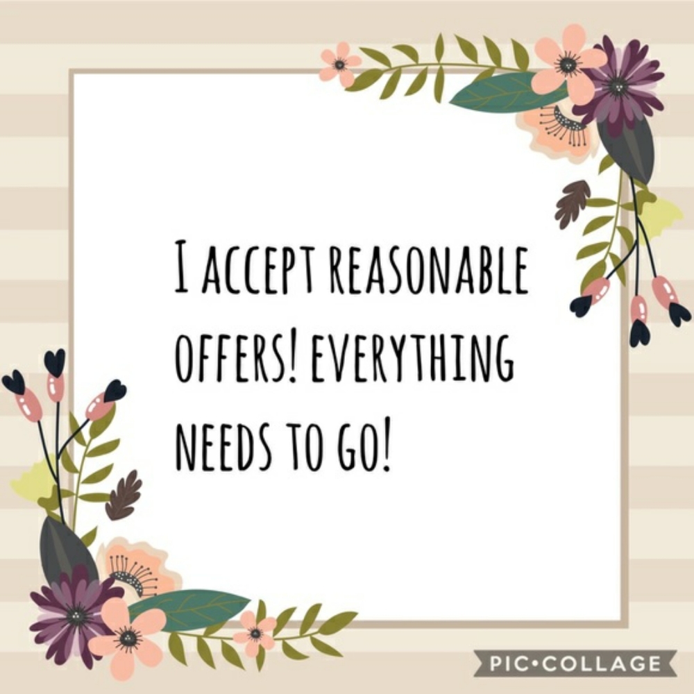 Reasonable offers accepted